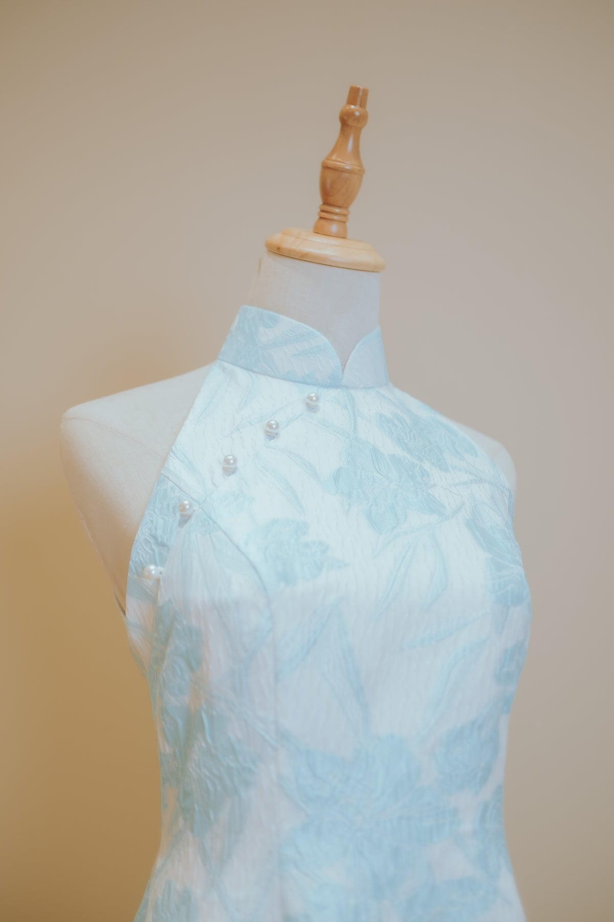 Baby Blue Floral Cheongsam