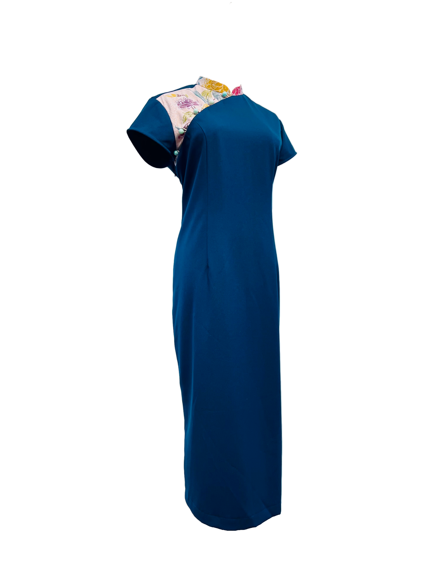 Cotton Cheongsam with Batik Accent