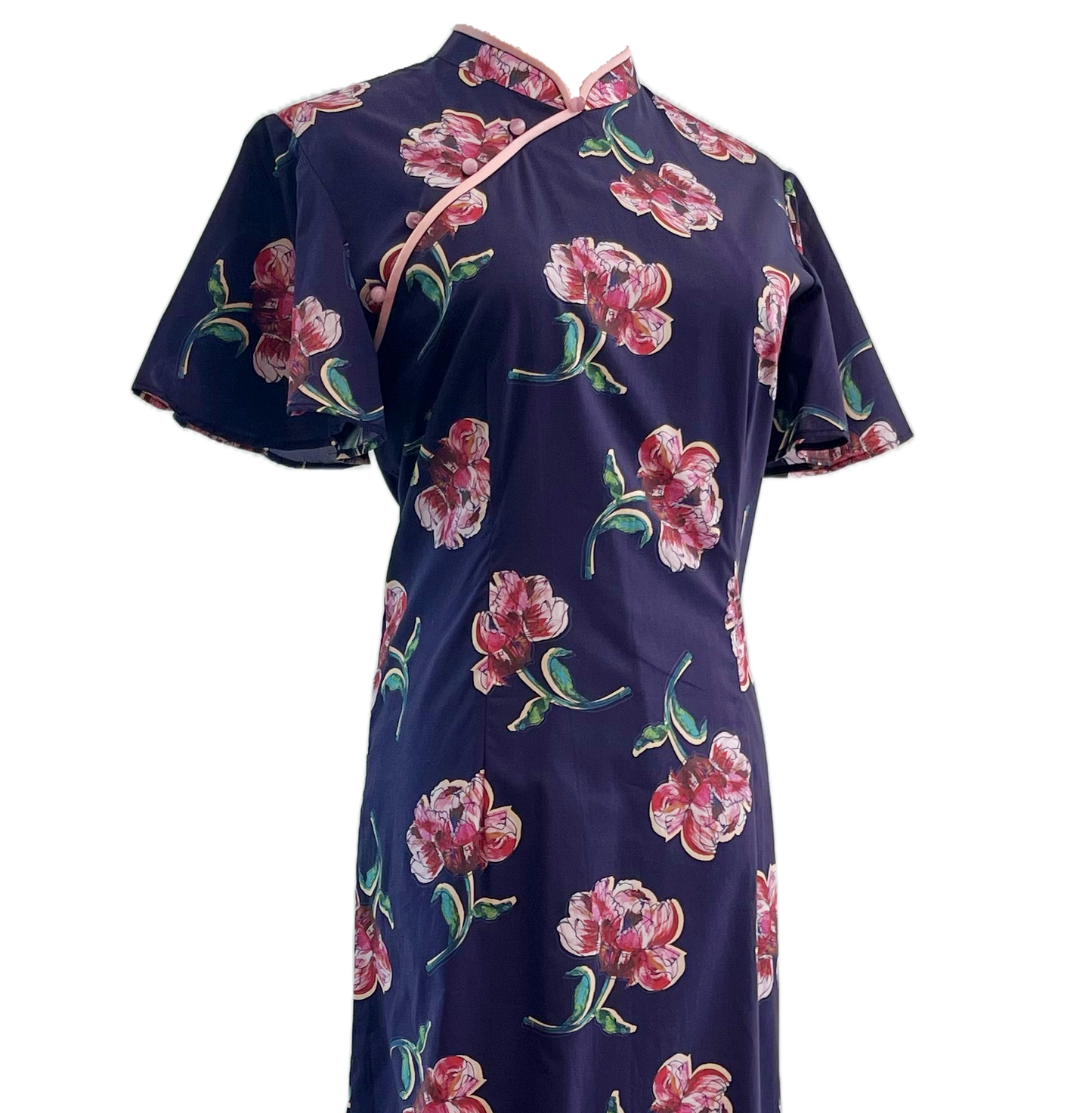 Liberty Printed Peonies Cheongsam