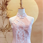 Pink Cheongsam with Sequin Embroidery