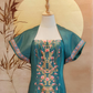 Forest Green Peranakan-Inspired Style Dress with Detached Sleeves