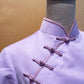 Purple Duchess satin with Light Purple Trimming