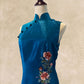 Dark Turquoise Sleeveless Cheongsam