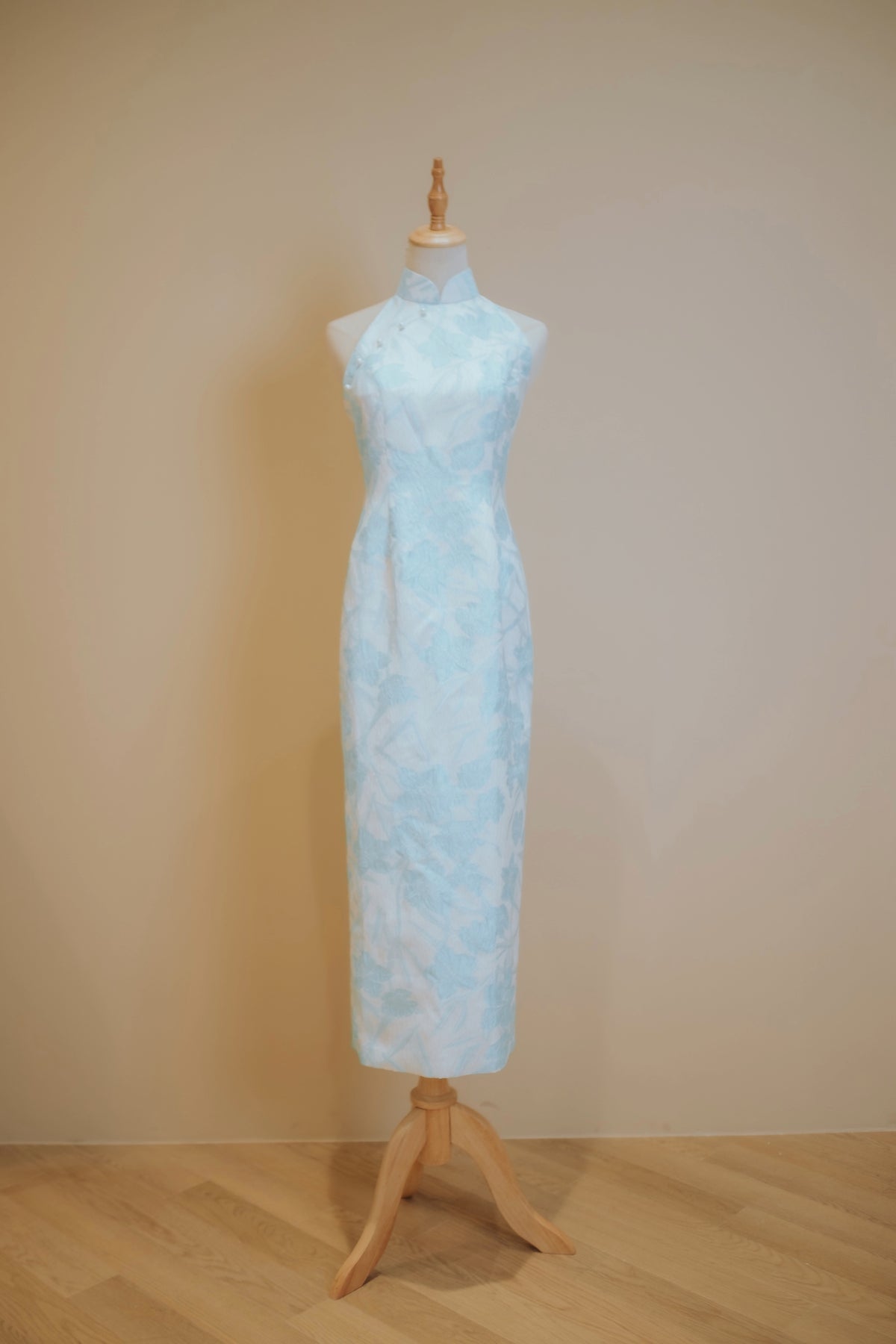 Baby Blue Floral Cheongsam