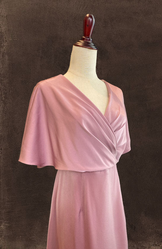 Dusty Pink Drape Gowns