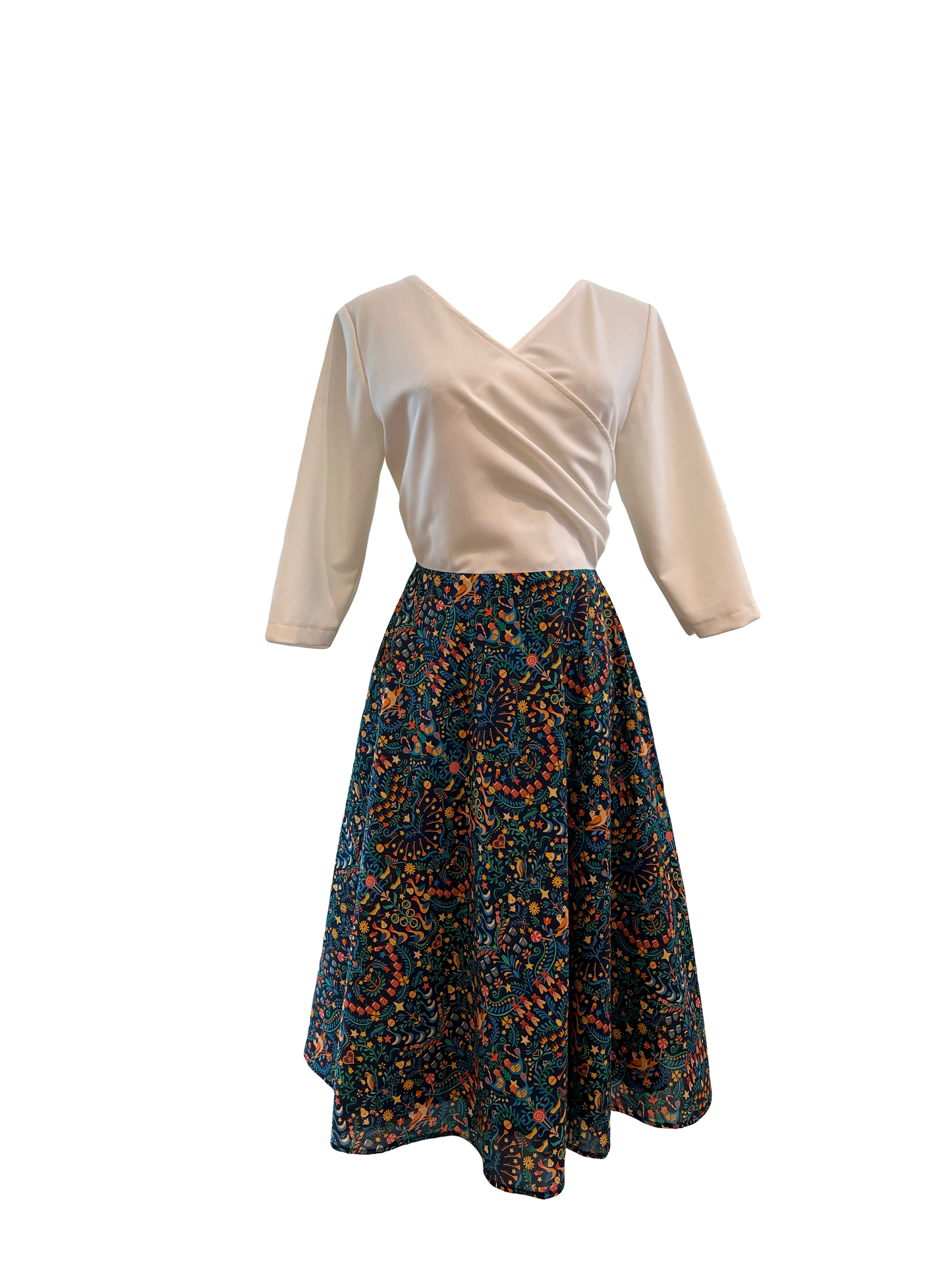 Wrapped Top with Liberty Skirt