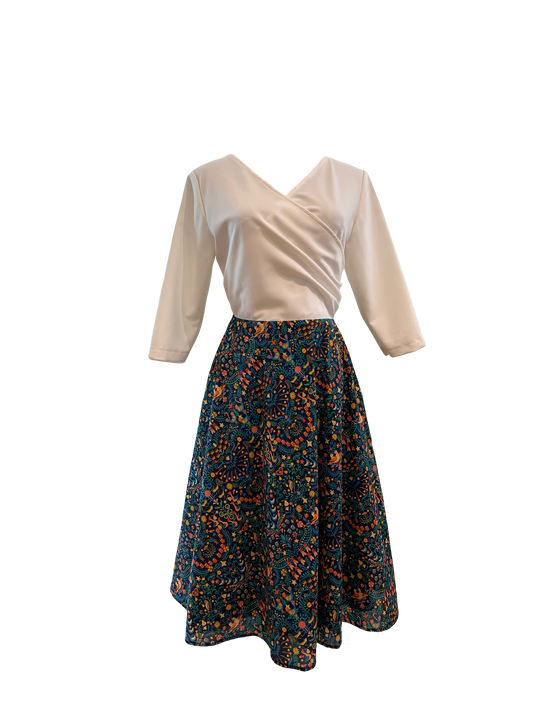 Wrapped Top with Liberty Skirt