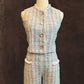 Pastel Tweed Two-Piece Set
