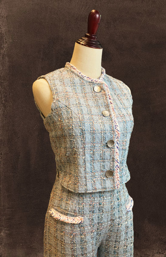 Pastel Tweed Two-Piece Sets