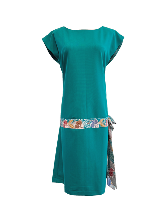Batik Ribbon Column Dress