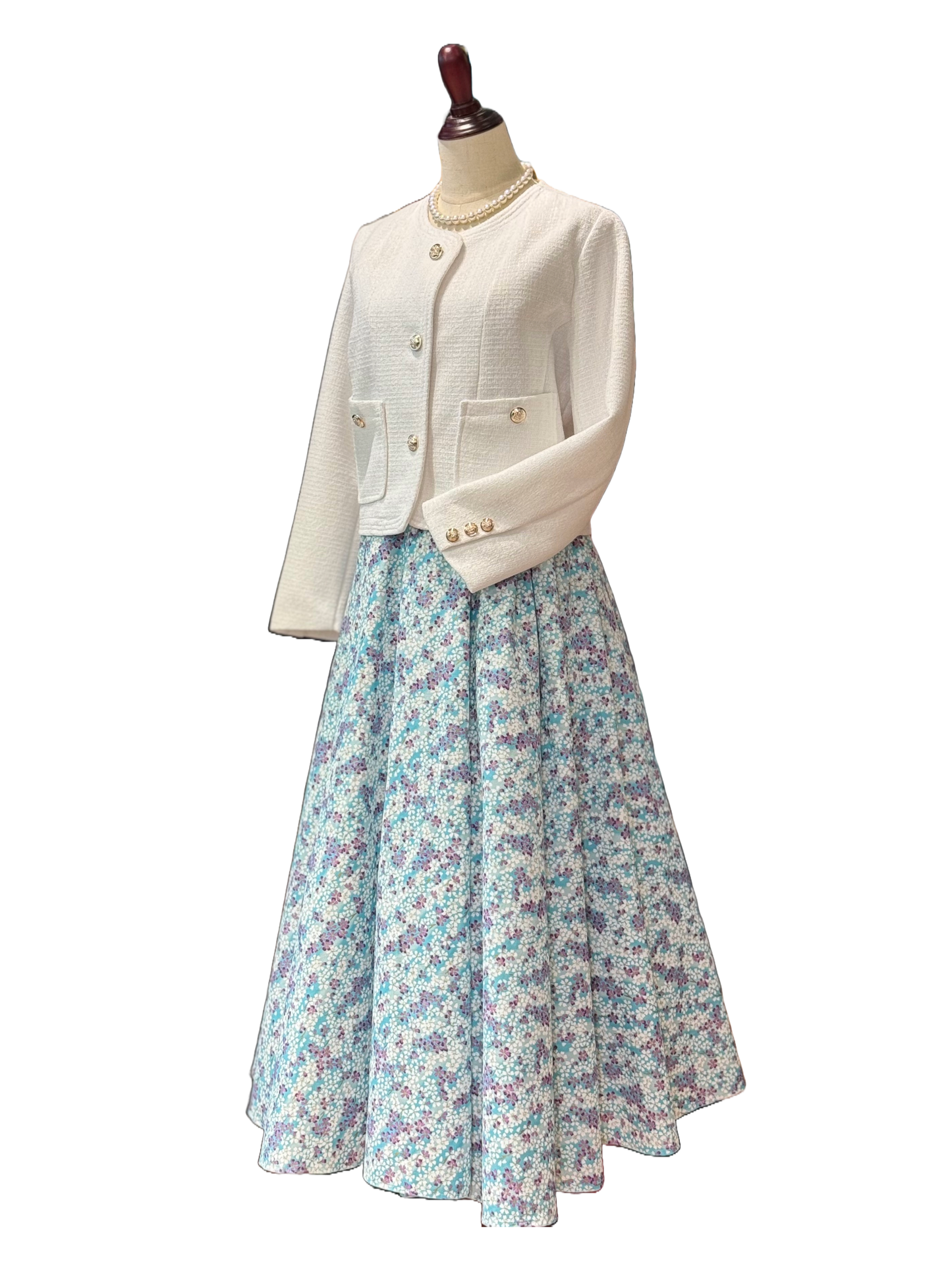 Japanese Cotton Flare Maxi Skirt