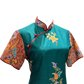 Green Batik A-line Cheongsam