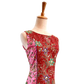 Red and Pink Batik Dress