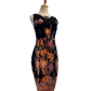 Black Batik Sleeveless Dress