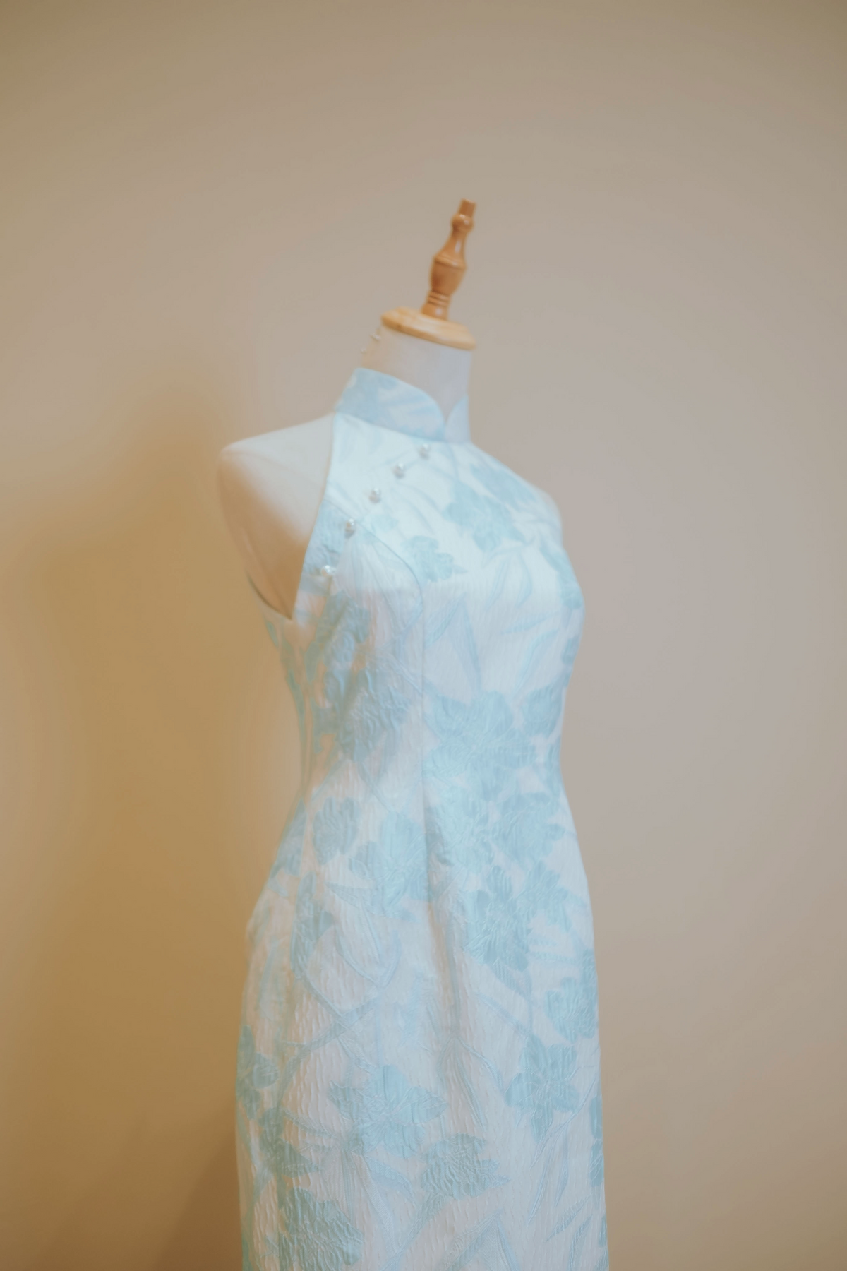 Baby Blue Floral Cheongsam