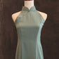 Sage Green Cotton Cheongsam