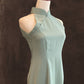 Sage Green Cotton Cheongsam