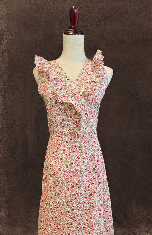 Liberty Floral Ruffle Dress