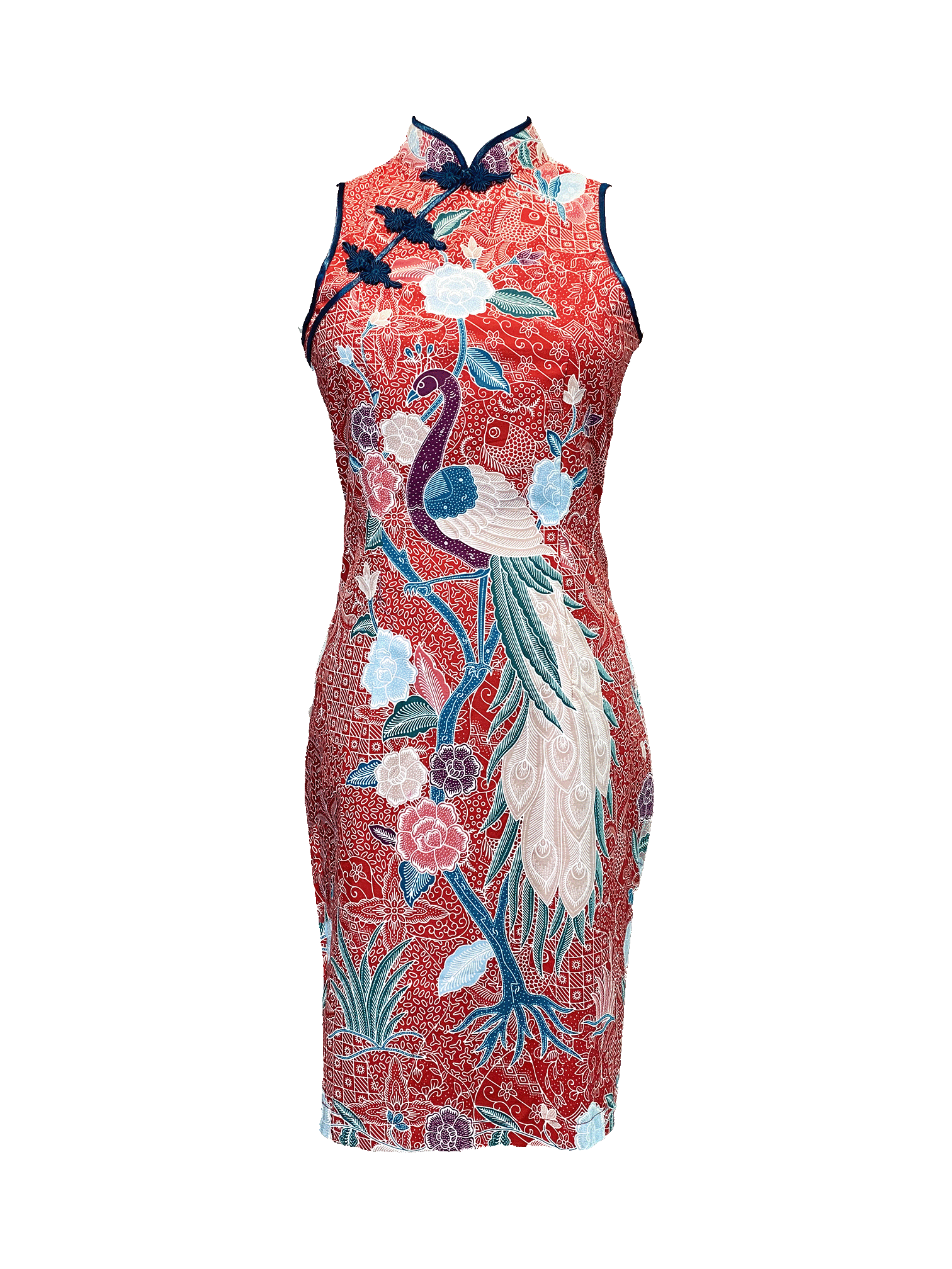 Batik Cheongsam with Floral Peacock Motif – Outpost Clothing