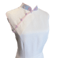 White Floral Jacquard Full-Length Cheongsam