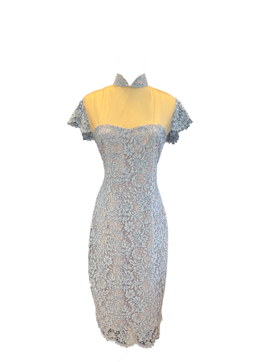 Floral lace Qipao