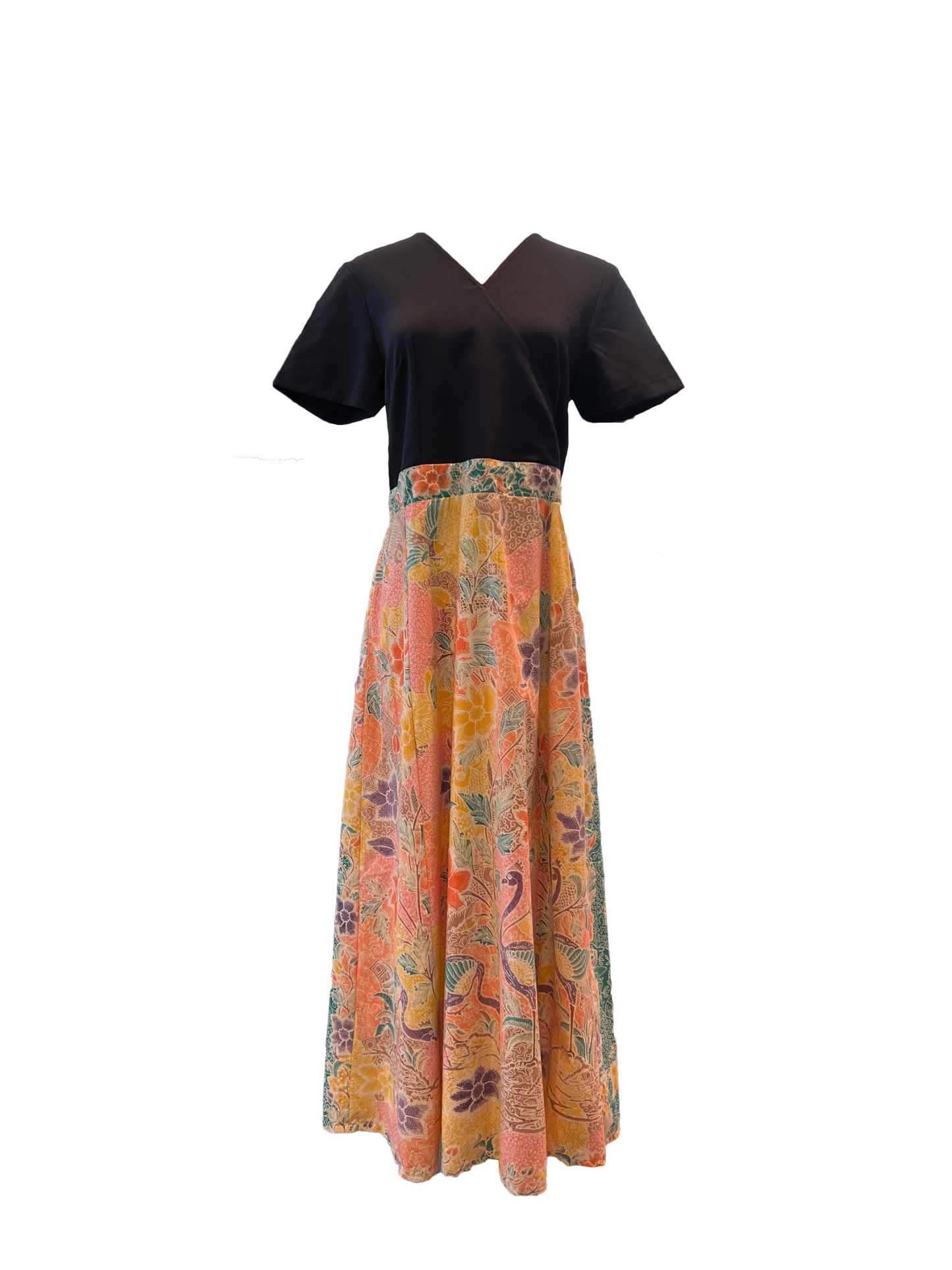 Colour Block Batik dress