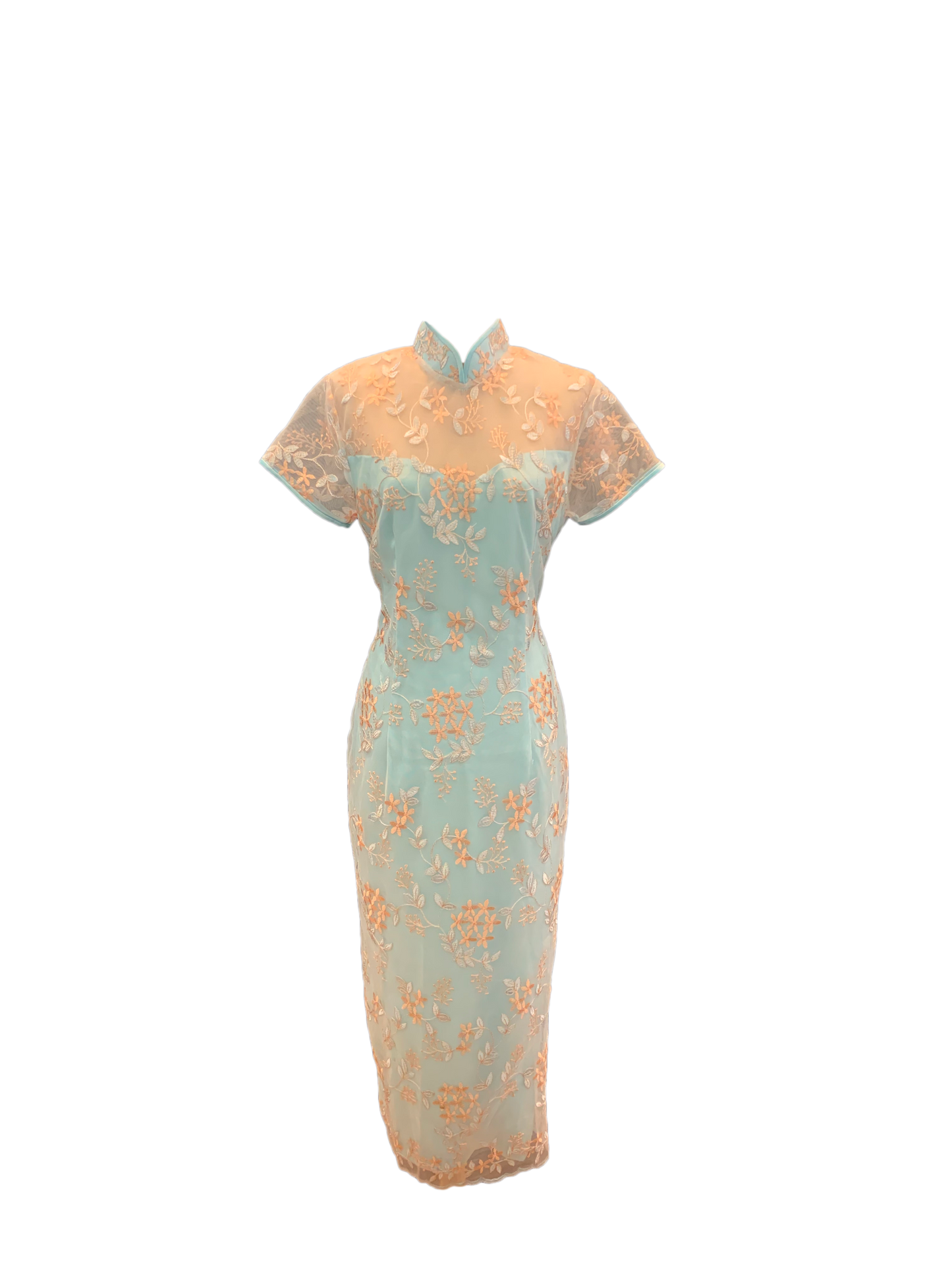 Satin Lace Cheongsam Outpost Clothing 